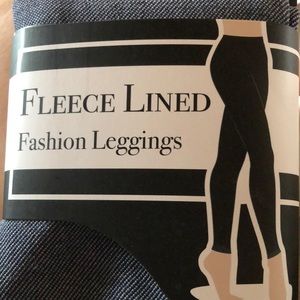 Fleece lined fashion leggings - S/M